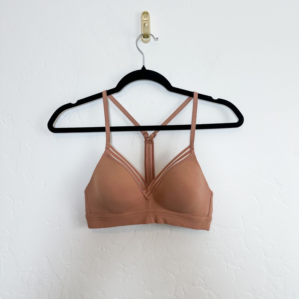 Athleta | Everyday T Back Bra in Powervita A–C, Mocha Clay Brown - Picture 2 of 5